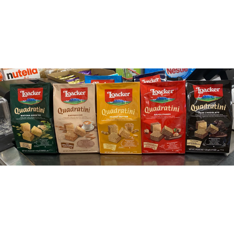 Jual Loacker Waffer/Loacker Biscuit Dark Chocolate, Chocolate ...