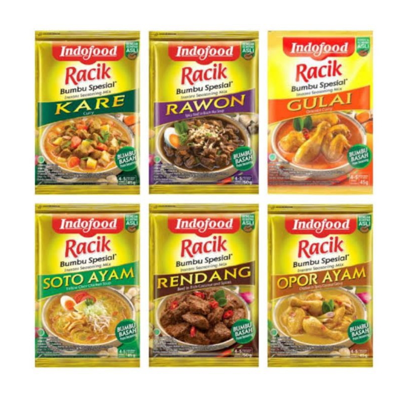 Jual Bumbu Racik Special Indofood Varian Kari / Kare / Rawon / Gule ...