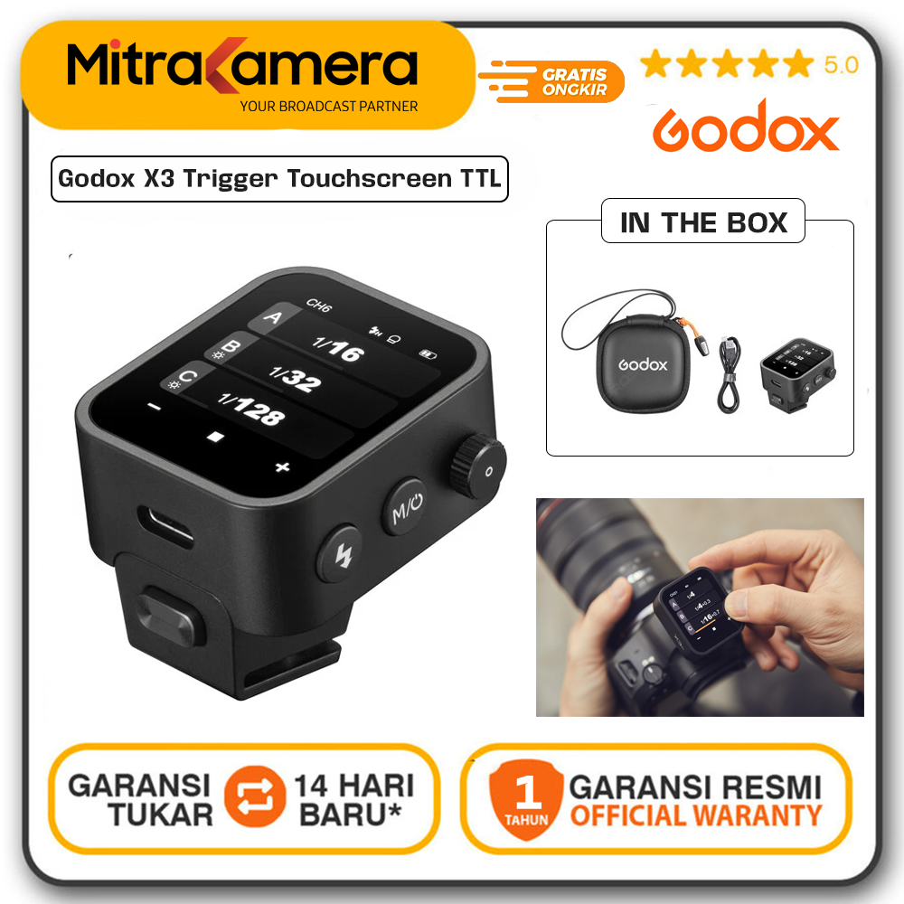 Jual Godox X3 Trigger Touchscreen TTL Wireless Flash Trigger | Shopee ...