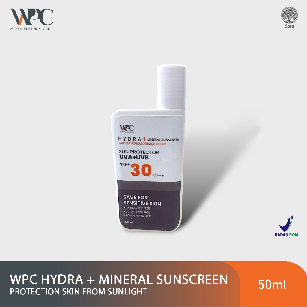 Jual WPC HYDRA + MINERAL SUNSCREEN SPF+30 PA+++ | Shopee Indonesia