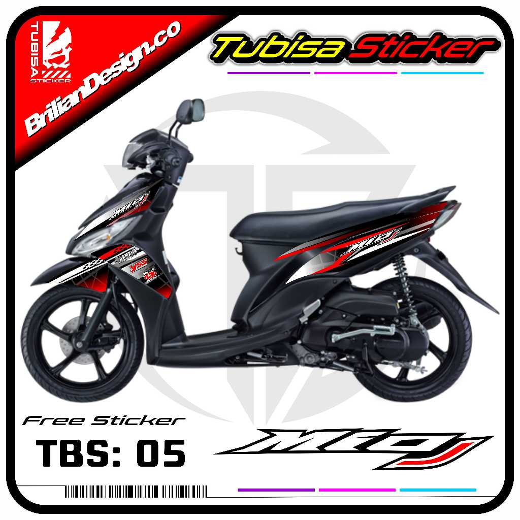 Jual Sticker Striping Variasi Motor Mio J - Stiker Striping Motor Mio J ...