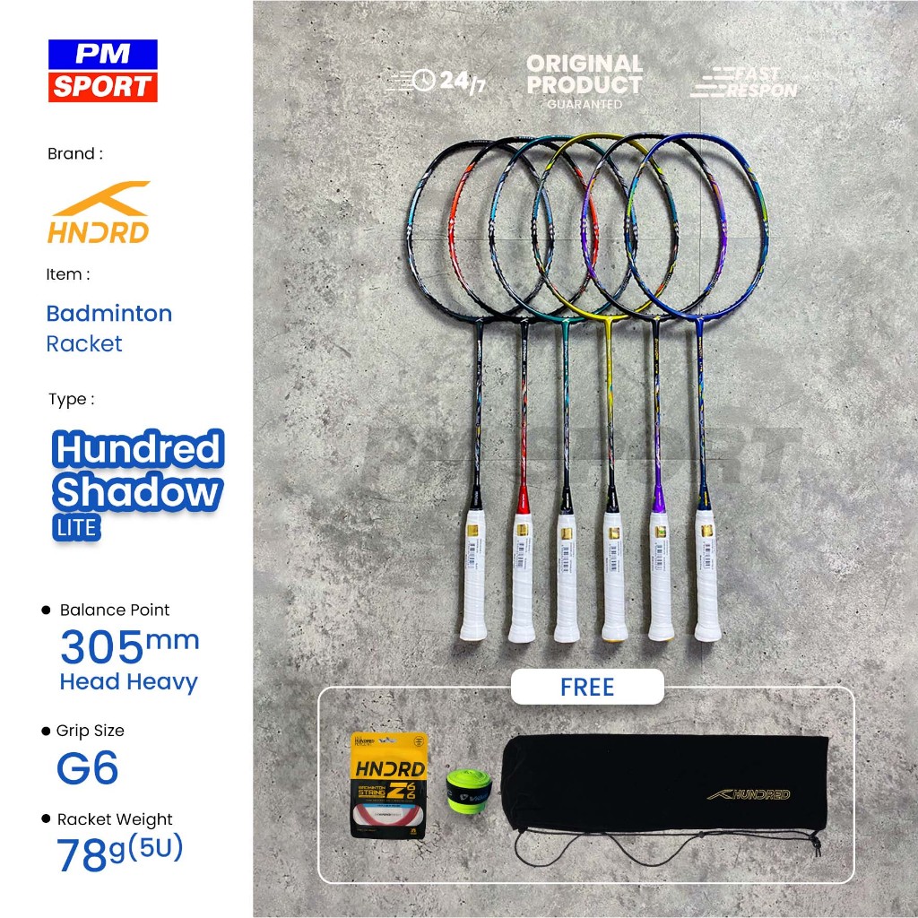 Jual RAKET BADMINTON / BULUTANGKIS HUNDRED SHADOW LITE ORIGINAL ...