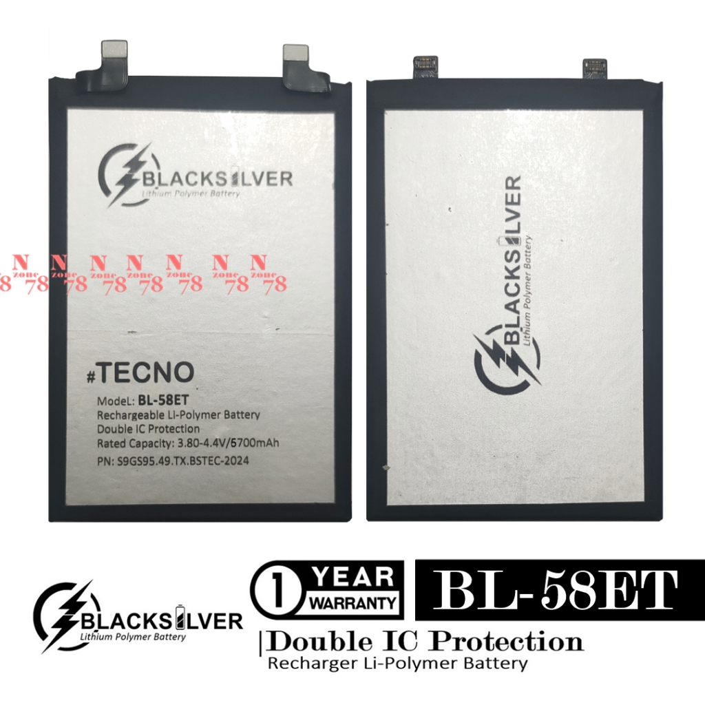 Jual Baterai Tecno Pova 5 2023 LH7N BL58ET BL-58ET Double 2IC ...