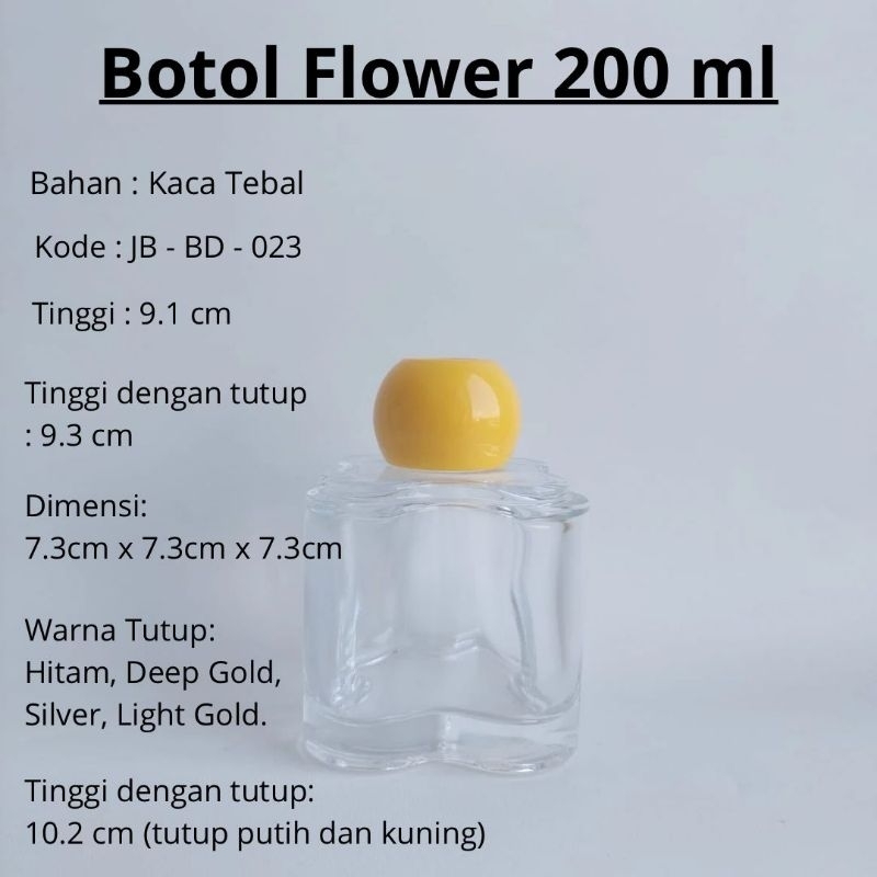Jual Botol Diffuser Flower Transparan 200 mL | Shopee Indonesia