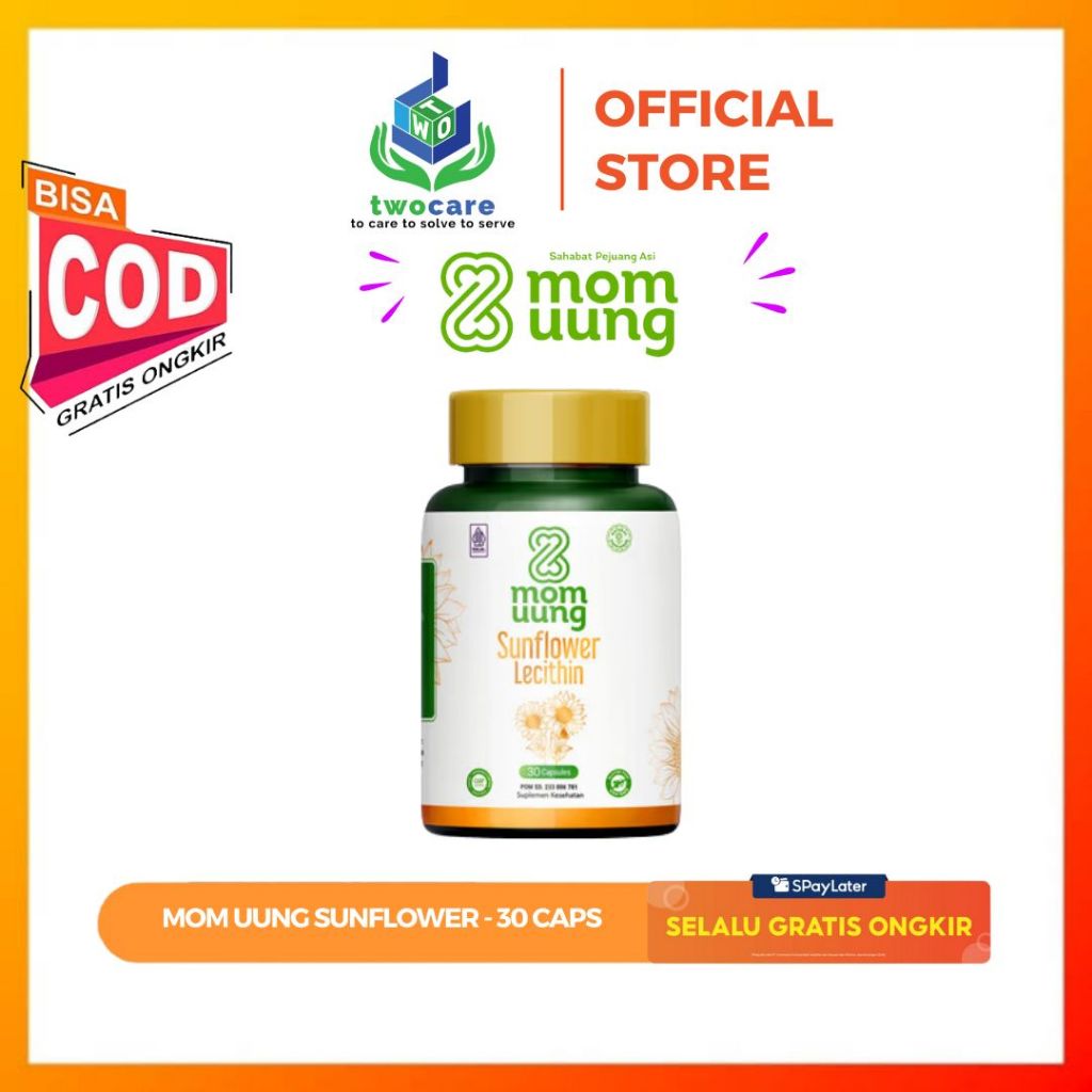 Jual MomUung MOM UUNG SunFlower Lecithin 30 Kapsul/MELANCARKAN SUMBATAN