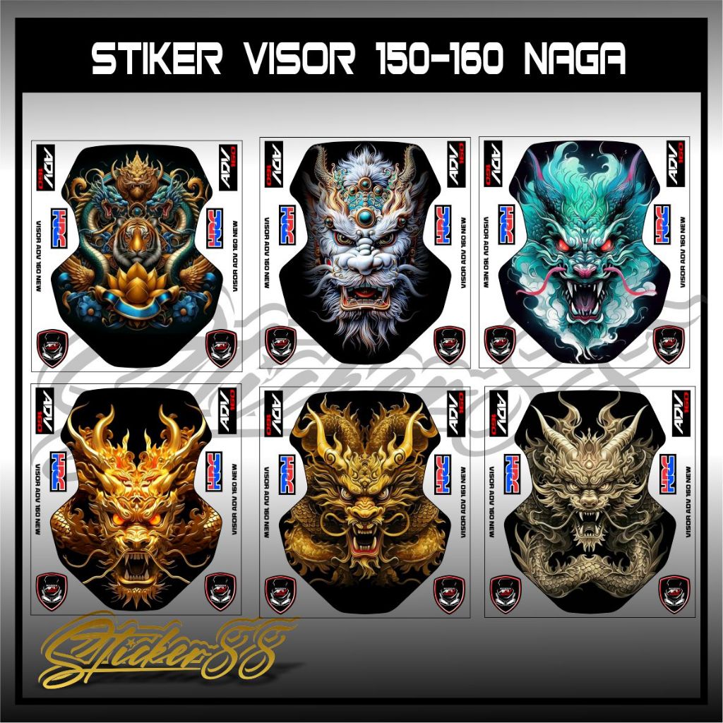 Jual Stiker Winshield / Visor ADV 150 ADV160 NAGA | Shopee Indonesia