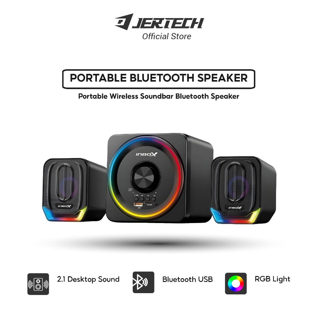 Jual JERTECH X INBOX Speaker Bluetooth Wireless BTS310 Heavy Bass FM ...