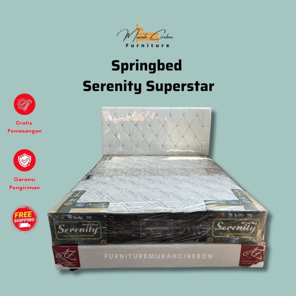 Jual SPRINGBED ELITE SERENITY SUPERSTAR BERGARANSI GRATIS ONGKIR ...