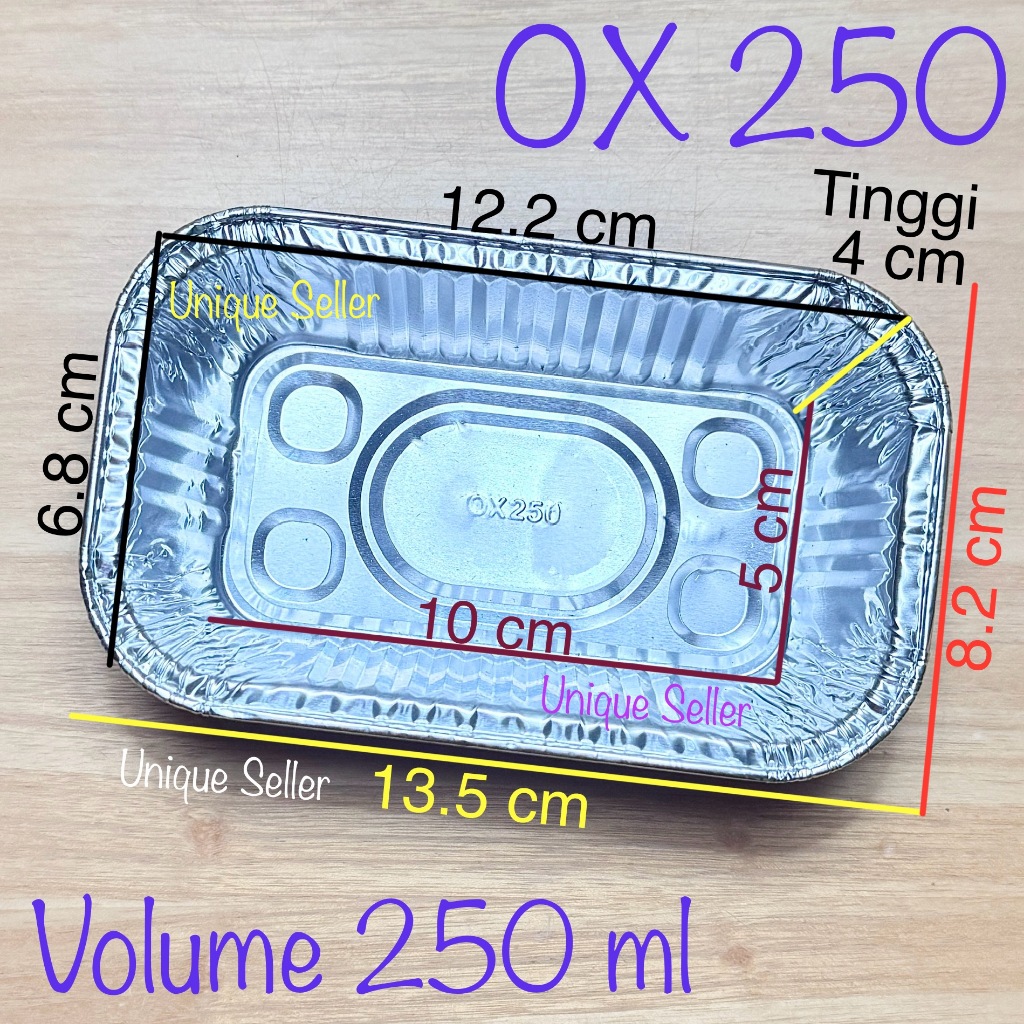 Jual Aluminium Foil Cup OX 250 + Tutup Mika Bestfresh / Alufoil Tray ...