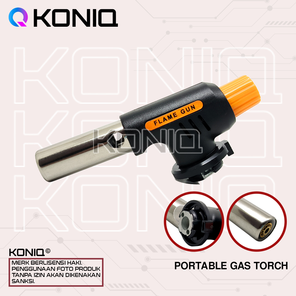 Jual KEPALA PORTABLE GAS TORCH / LAS BLOW TORCH / FLAME GUN / HITAM ...