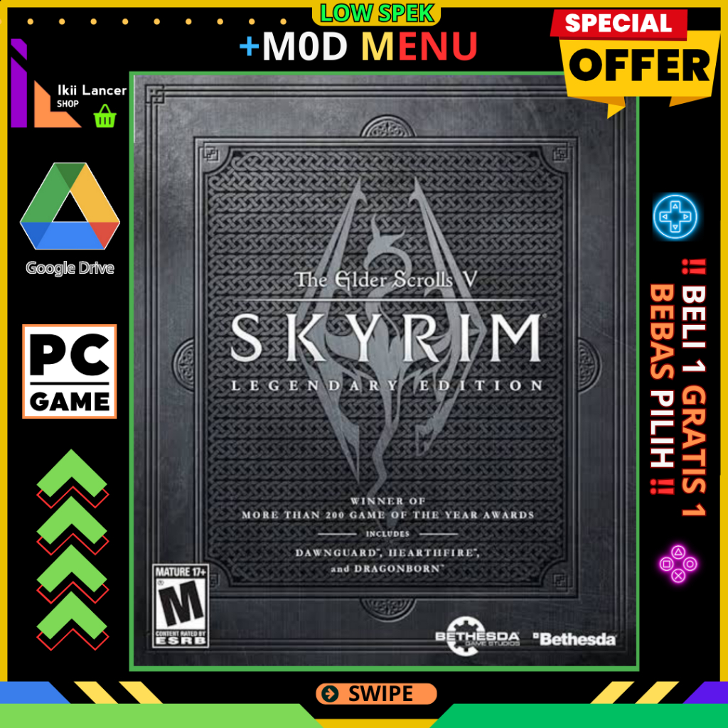 Jual The Elder Scrolls V Skyrim - Legendary Edition - PC LAPTOP GAMES ...