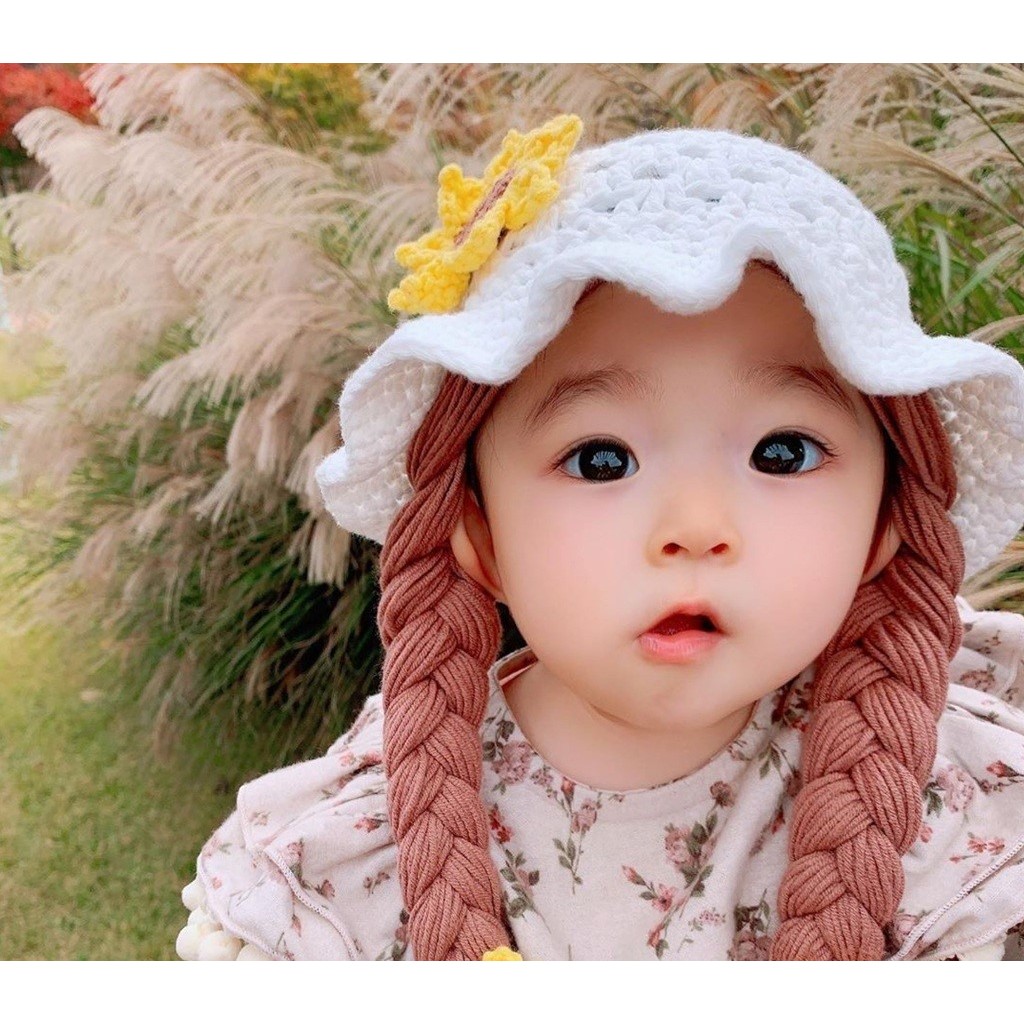 Jual Topi Renda Rambut Kepang Anak Motip Bunga | Shopee Indonesia