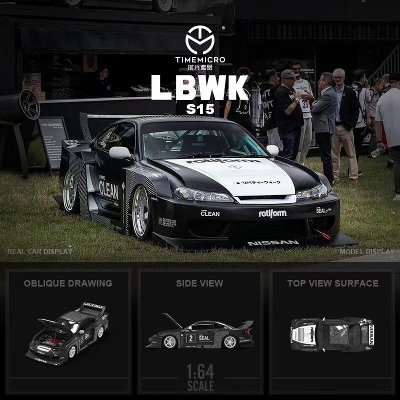 Jual Time Micro Nissan Silvia S15 LBWK Black Edition - SEALED | Shopee ...