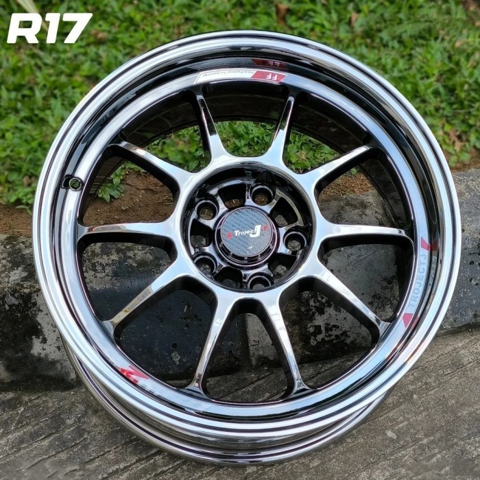 Jual velg mobil 17 VENOM ZERO BLACK CROME R17 Reborn venturer zenix ...