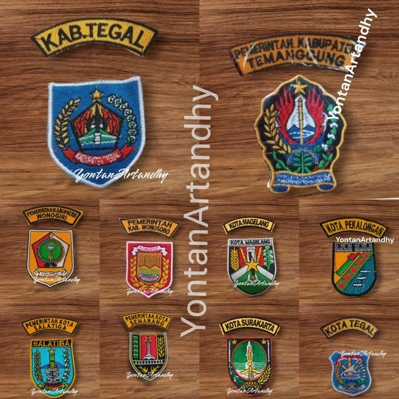 Jual Bet Dinas ASN Wilayah Jeteng Logo Kabupaten Kota Jawa Tengah Dari ...
