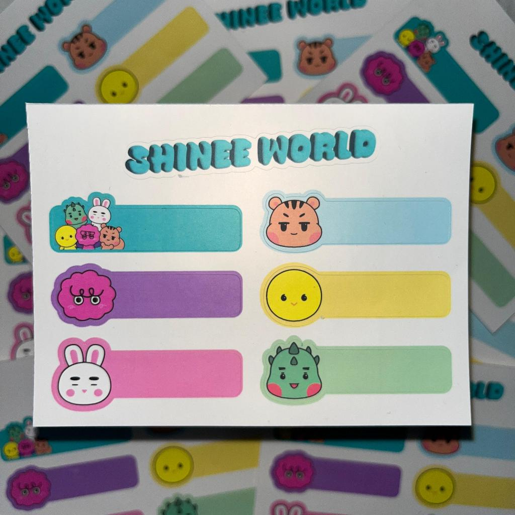 Jual Stiker Label Nama Buku Kpop - SHINee | Shopee Indonesia
