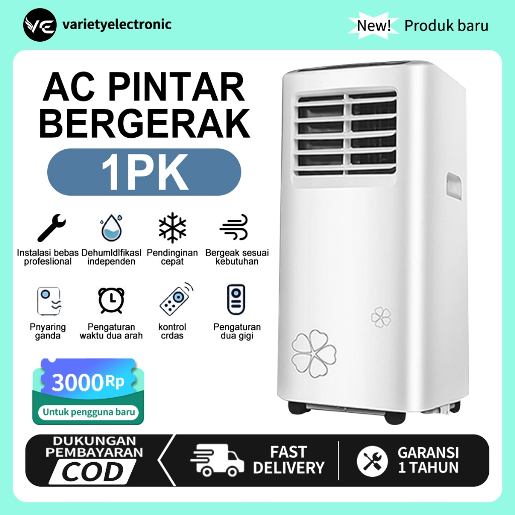 Jual Ready stock AC Portable 1/2 pk AC 0,5 pk Pendingin Ruangan