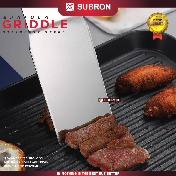 Jual SUBRON Spatula Griddle Sutil Scraper Teppanyaki Penggorengan Pizza ...