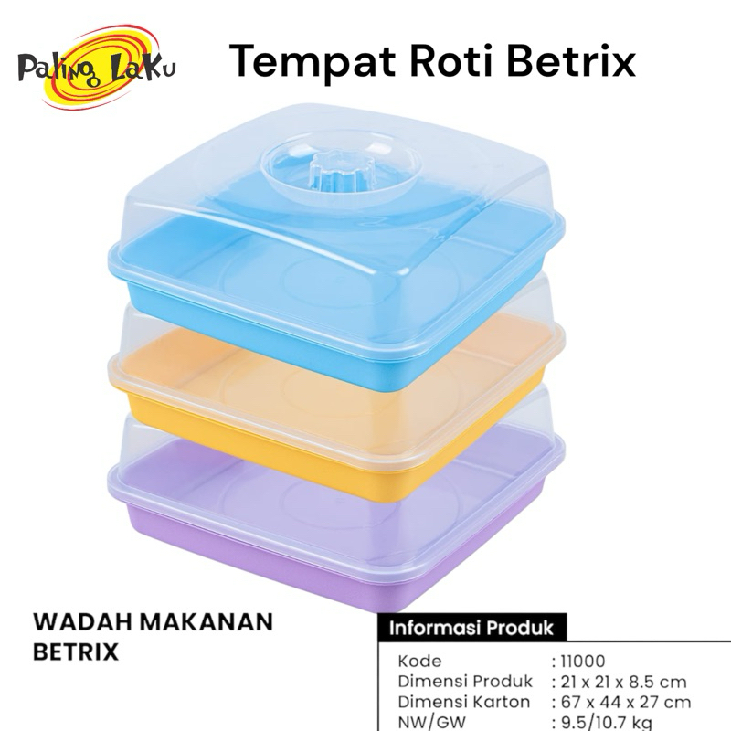 Jual Tempat Roti Betrix 1 Set - Food Grade | Shopee Indonesia