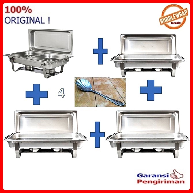 Jual Prasmanan Stainless Jumbo Prasmanan Set 11 Liter Perset 4 Pc ...