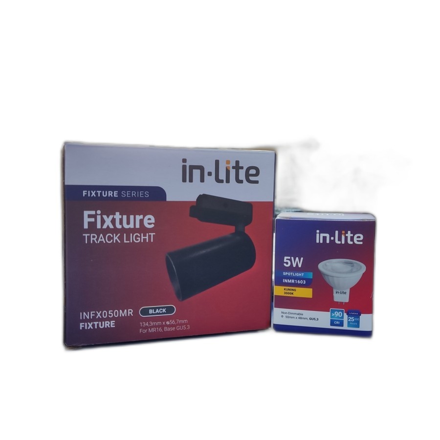 Jual Lampu Track Light Inlite MR16 INFX050 Tracklight Lampu Rel ...