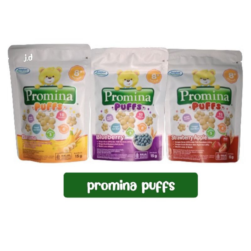 Jual promina puffs snack mpasi untuk anak 8bulan keatas | Shopee Indonesia