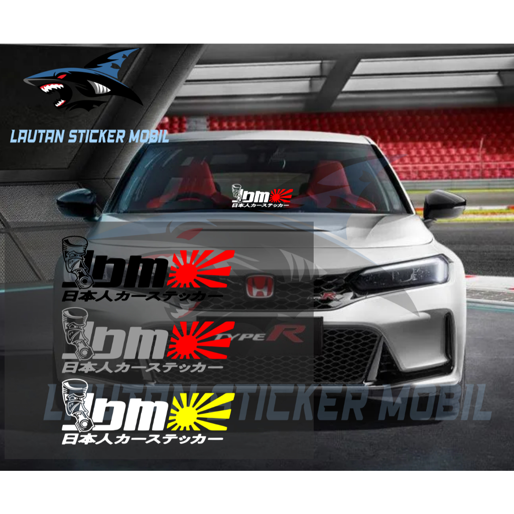 Jual sticker kaca mobil JDM JAPAN cutting Sticker kaca depan belakang ...