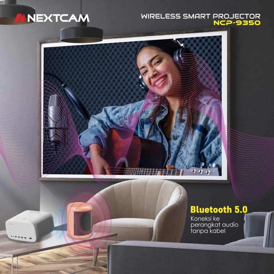Jual Nextcam NCP-9350 proyektor android full hd wireless 4300lumens ...