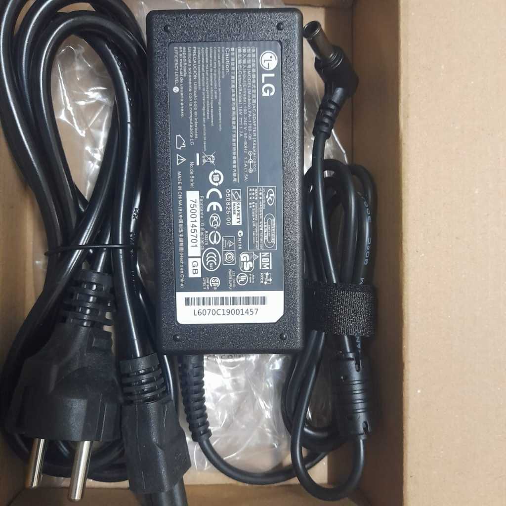 Top Charger Adattatore Di Alimentazione 19V Per TV LG 43LH510V - Caricatore AC-DC Con Protezioni, Cavo 120cm