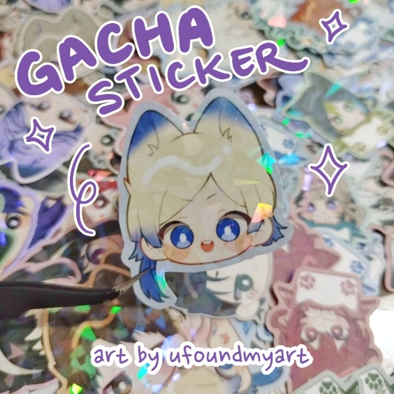 Jual [Ufoundmyart] GACHA 3 PCS STICKER | Shopee Indonesia
