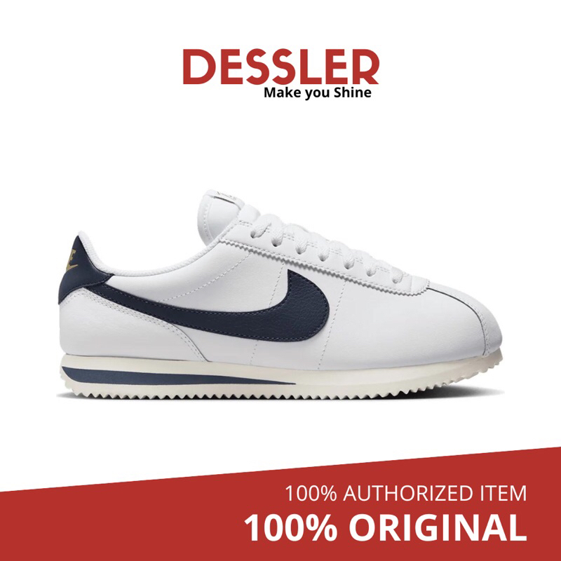 Jual Nike Cortez OLY Wmns - White Obsidian Sail Metallic Gold