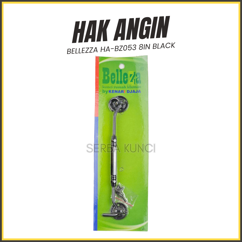 Jual Bellezza Hak Angin HA-BZ053 8" Black US15 Model Cantol Cantolan
