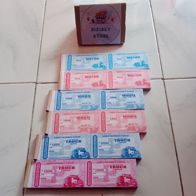 Jual Karcis Nominal Sepeda Motor MOBIL dan TRUCK Berbahan HVS Kwalitas ...