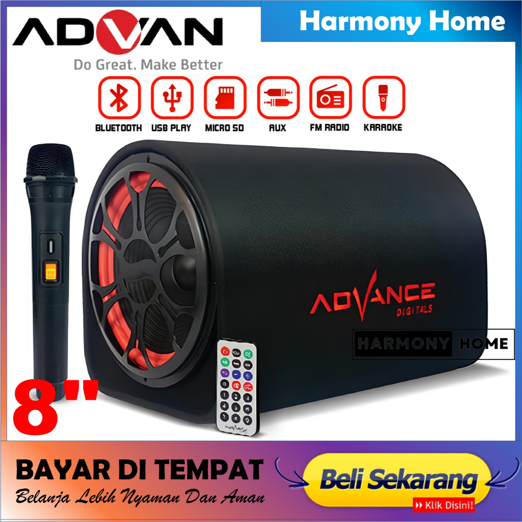 Jual Speaker Advance Inch T103BT PRO+Mic Wireless Bluetooth