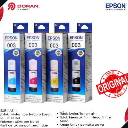 Jual DISKON AKHIR BULAN Tinta Epson 3 Refill Epson Ink Printer 3 untuk ...