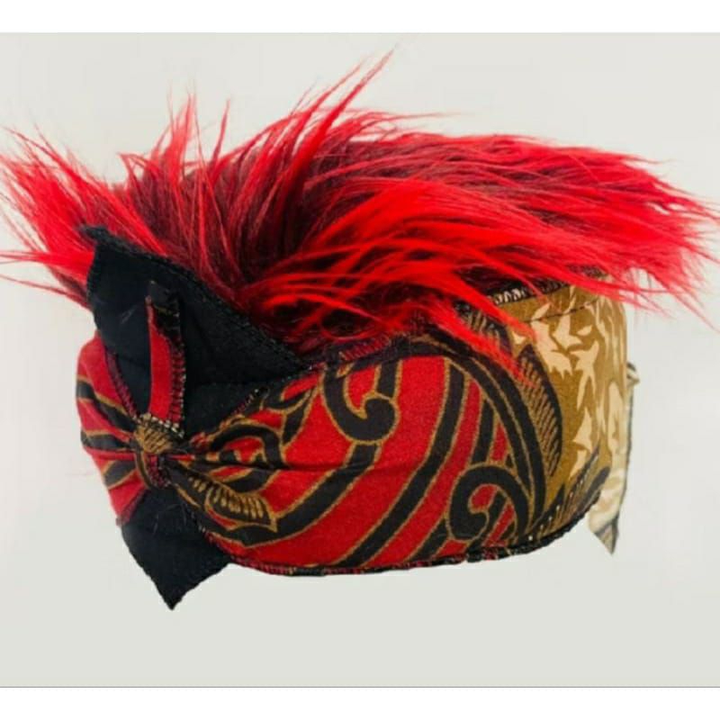 Jual udeng topi rambut palsu | topi rambut | blangkon rambut premium ...