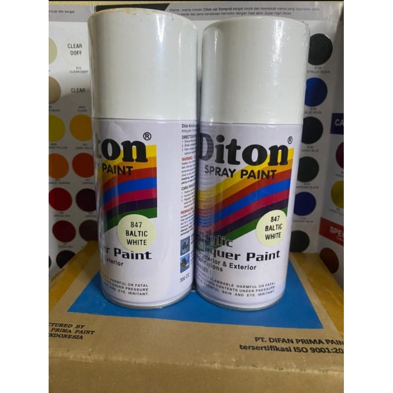 Jual Pilox Pilok Diton Baltic White 847 Putih Tulang Glossy 300 cc Cat ...