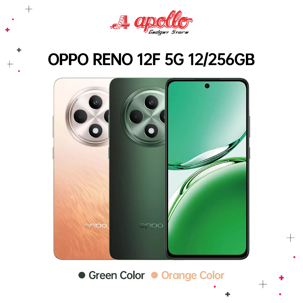 Jual Oppo Reno 12F 5G 12/256GB Garansi Resmi Indonesia | Shopee Indonesia