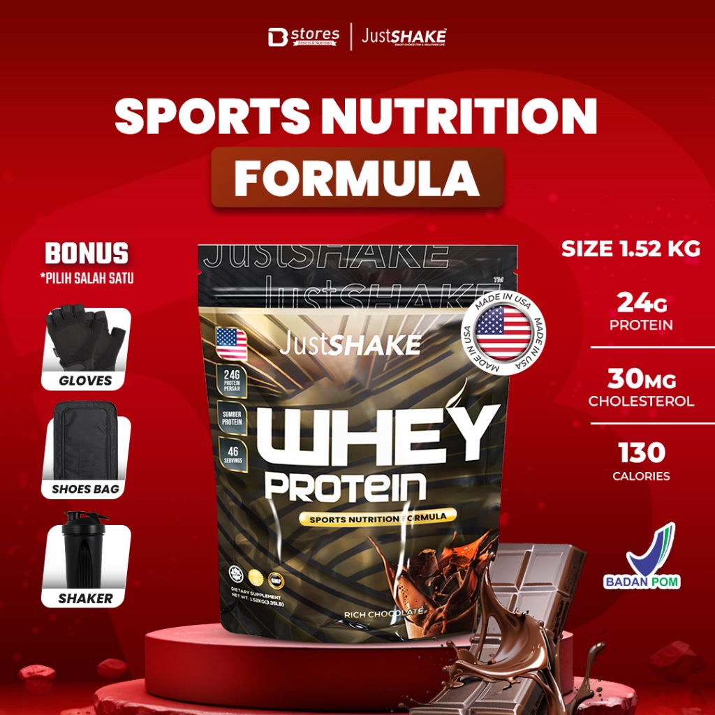 Jual JustShake Just Shake Extreme Gold Whey Protein 1520gr Bstores ...