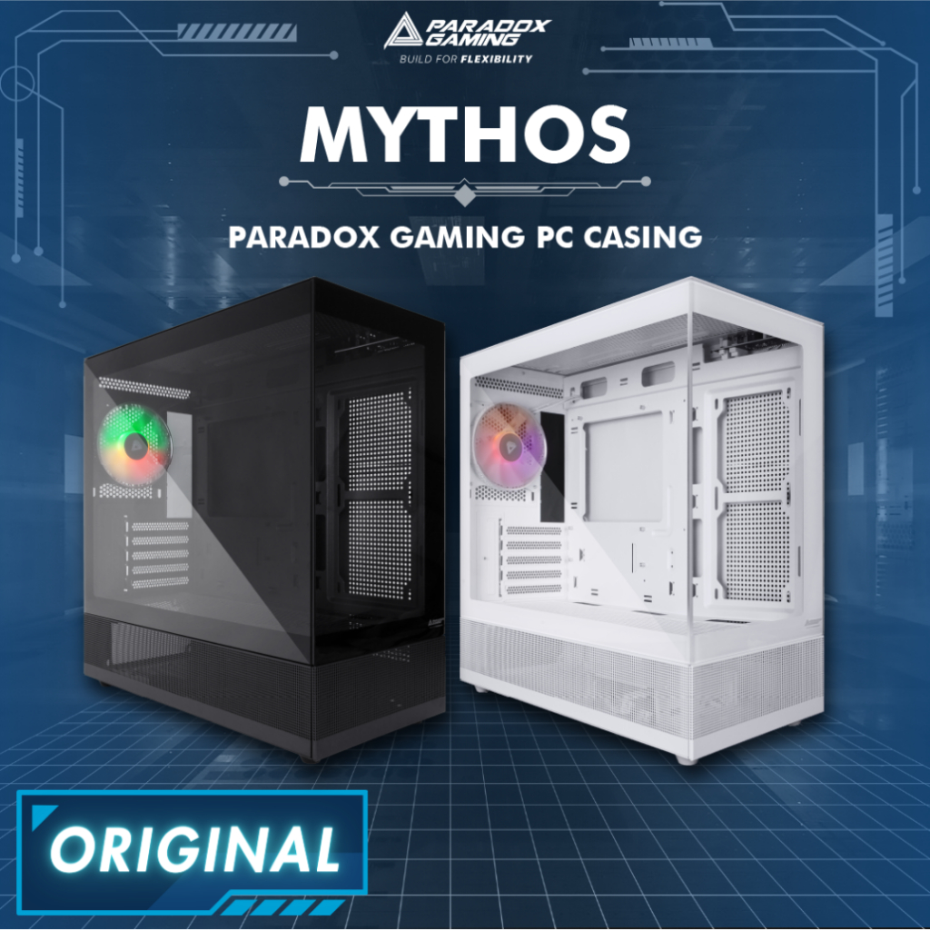 Jual Casing PC Paradox Gaming Mythos M-ATX Free 1 ARGB Fan Tempered ...