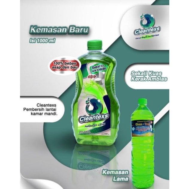 Jual CLEANTEX / PEMBERSIH KERAK KEMASAN 1000ML / CLEANTEX 1000ML ...