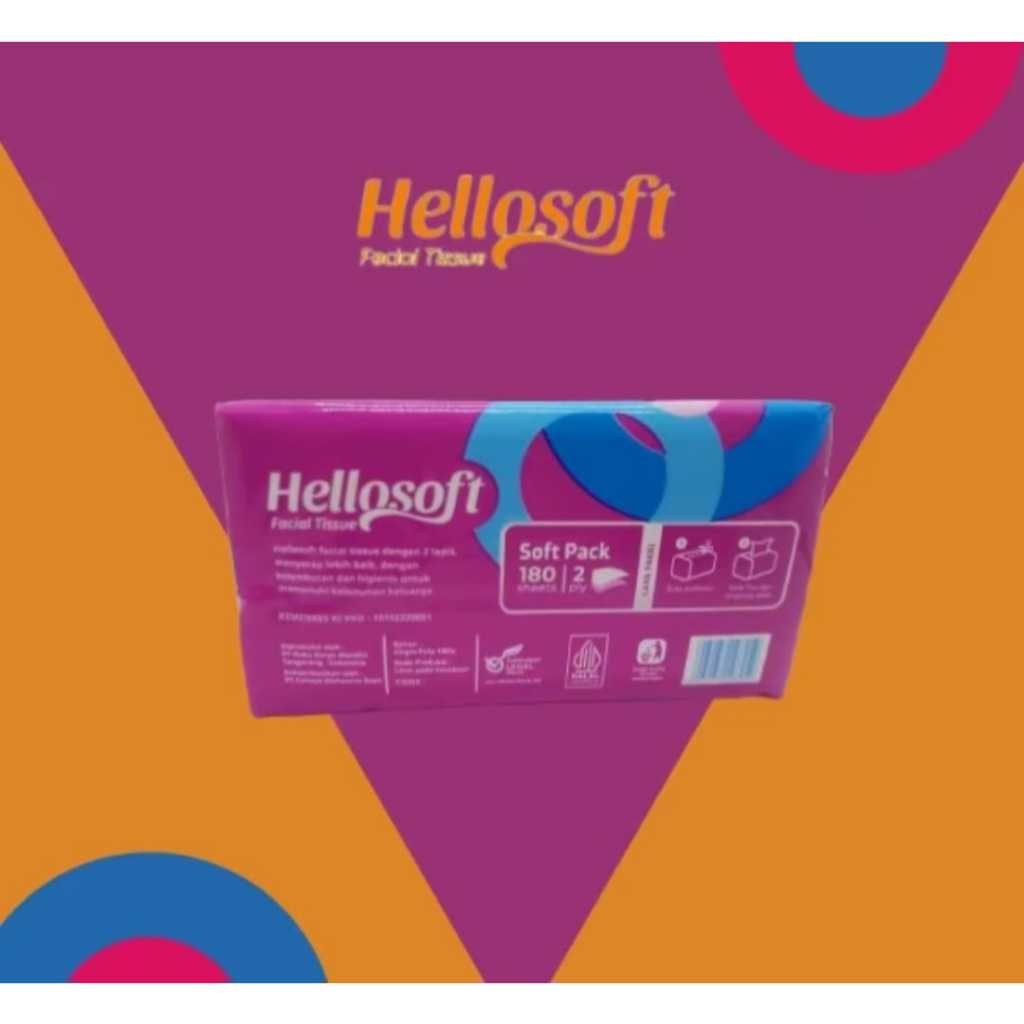 Jual TISUE HELLOSOFT 180SHEET ( 1PSC ) | Shopee Indonesia