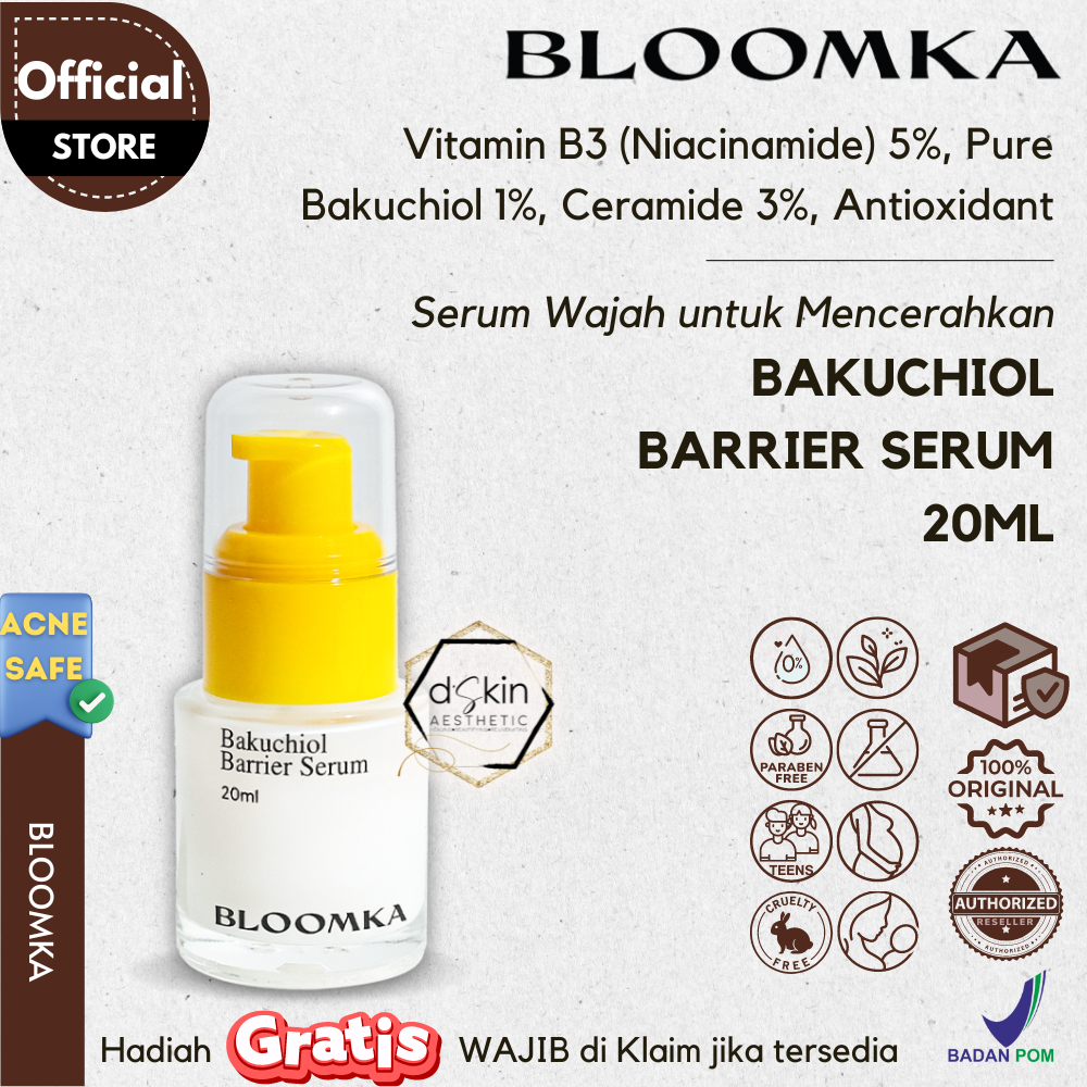 Jual BLOOMKA Bakuchiol Barrier Serum (Anti Aging, Anti Acne, Skin ...