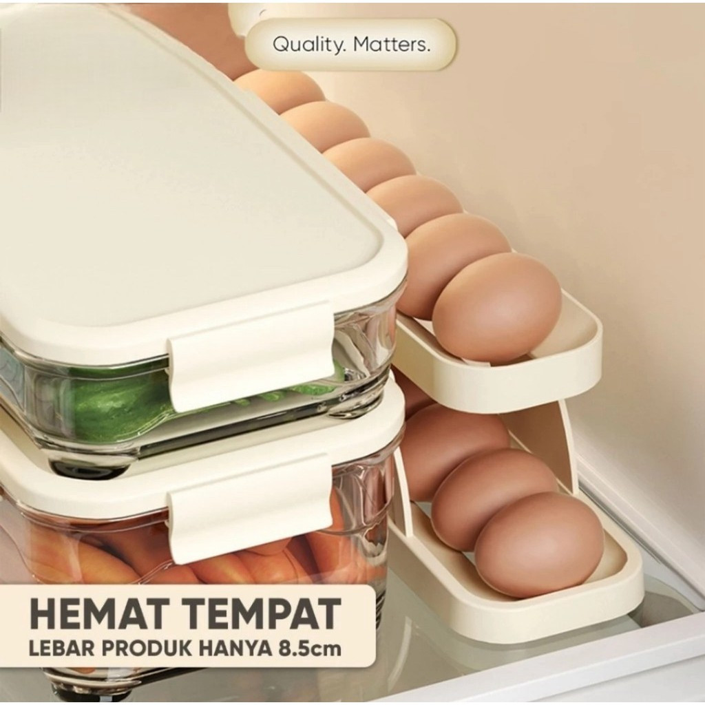 Jual Rak Telur 2 Tingkat Egg Tray Storage Tempat Penyimpanan Telur ...