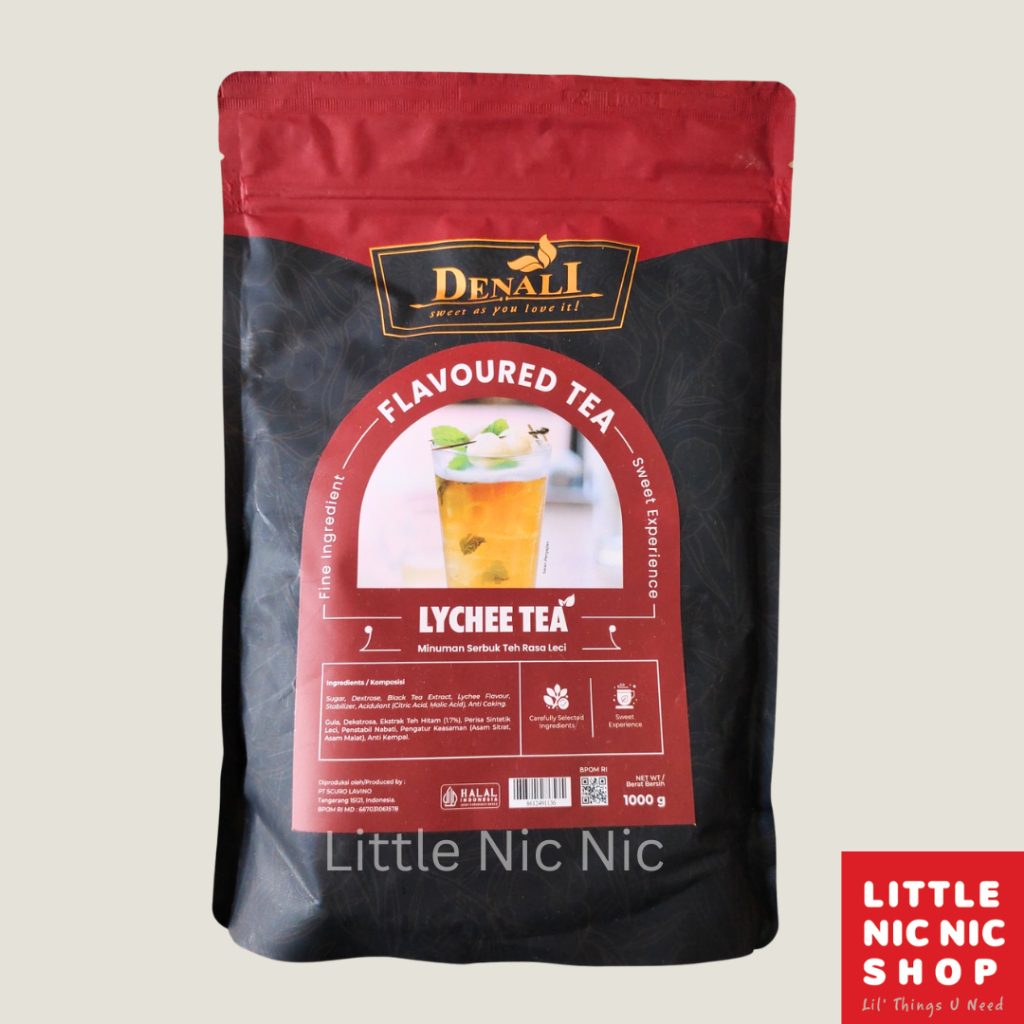 Jual Denali Lychee Tea Powder 1 kg Bubuk minuman teh leci | Shopee ...