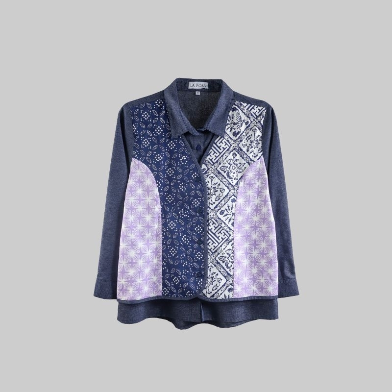 Kemeja Batik Vest Wanita Arumi Katun S-XXL