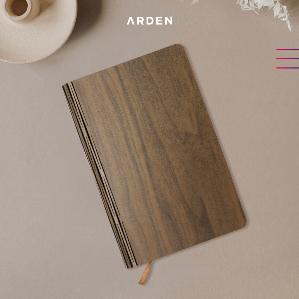 Jual (BISA CUSTOM) ARDEN Planner Acacia - Agenda Notebook Cover Kayu ...