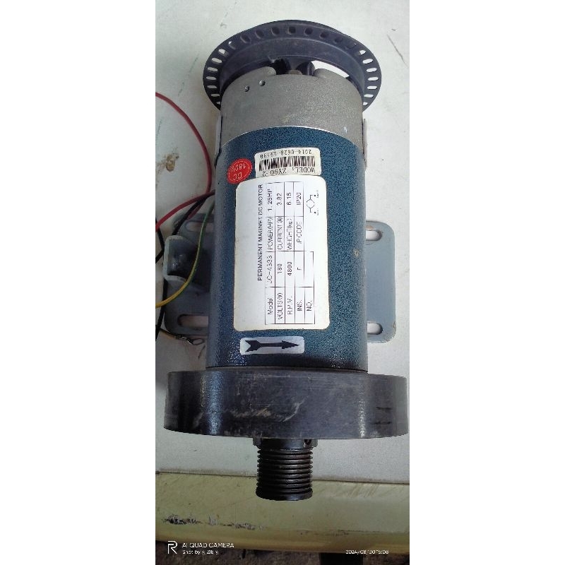 Jual Dinamo Motor DC Treadmill Permanent Magnet 180V. 1.25HP. 4800 Rpm ...