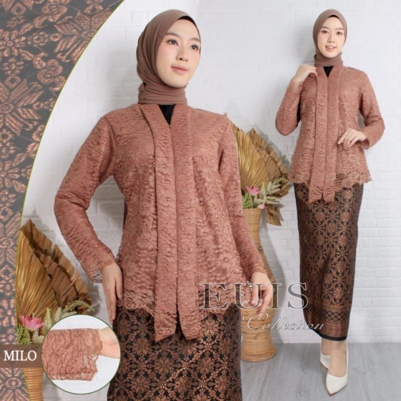 Jual setelan kebaya floy Kartini mix rok songket lilit kebaya brokat ...