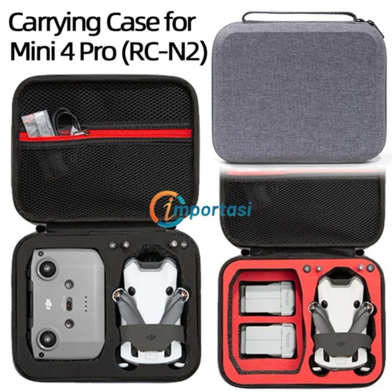 Jual Tas Drone Bag DJI Mini 4 Pro RC-N2 Battery Storage Hard Case Box ...